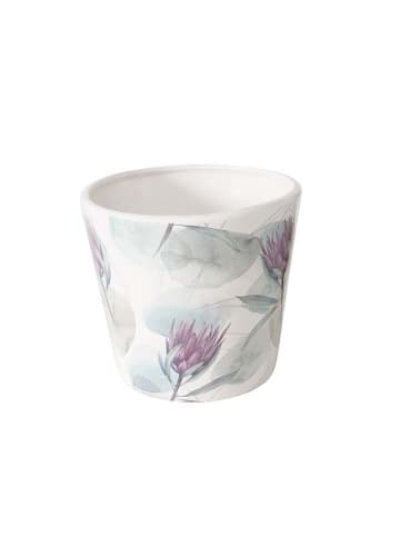 Boltze 2-delige set: overpotten "Protea" meerkleurig
