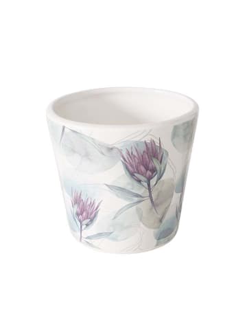 Boltze 2-delige set: overpotten "Protea" meerkleurig