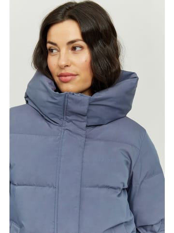 MAZINE Doorgestikte jas "Valentina" blauw