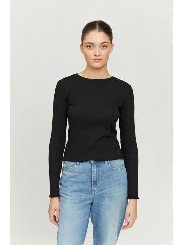 MAZINE Longsleeve "Malbis" in Schwarz