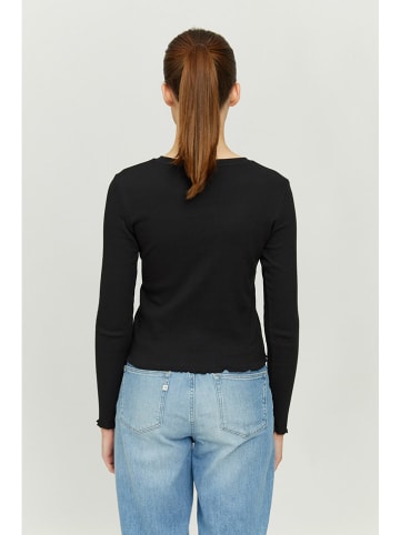 MAZINE Longsleeve "Malbis" in Schwarz