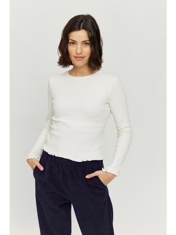 MAZINE Longsleeve "Malbis" in Weiß
