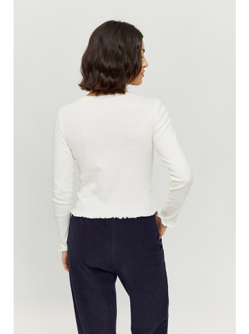 MAZINE Longsleeve "Malbis" in Weiß
