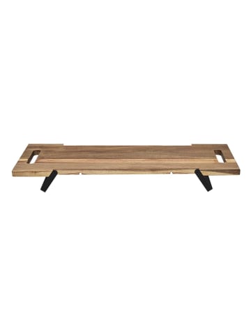 Ethnical Life Tablett in Hellbraun - (B)55 x (H)18 x (T)7 cm