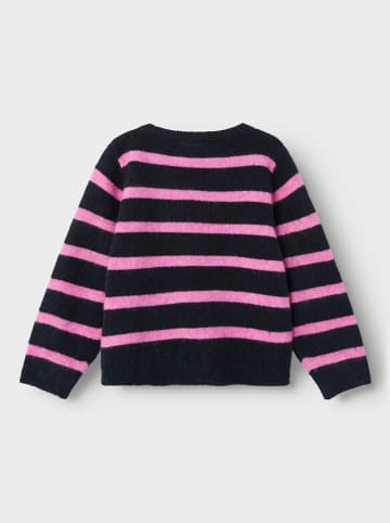 name it Sweter "Nasille" w kolorze granatowym