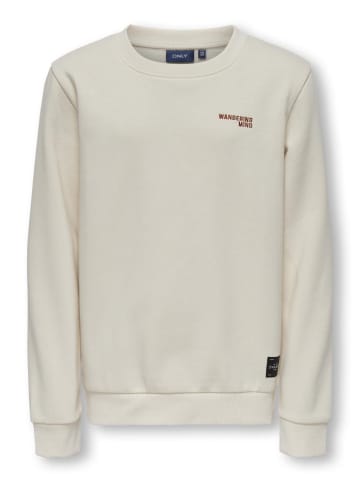 KIDS ONLY Bluza "Columbus" w kolorze kremowo-jasnobrązowym