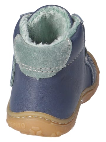 PEPINO Skórzane buty "Georgie" w kolorze granatowym do nauki chodzenia