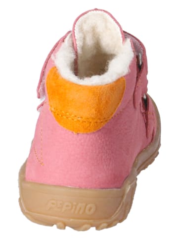 PEPINO Leder-Lauflernschuhe "Donny" in Rosa