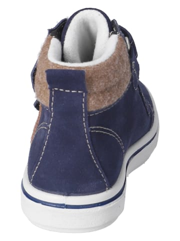 Ricosta Leder-Boots "Mats" in Dunkelblau/ Hellbraun