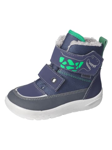 Ricosta Leder-Boots "Yutu" in Dunkelblau/ Grün