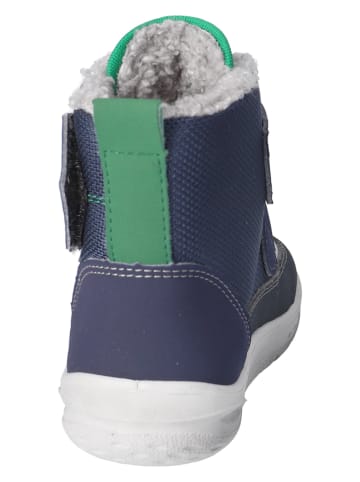 Ricosta Leren boots "Yutu" donkerblauw/groen