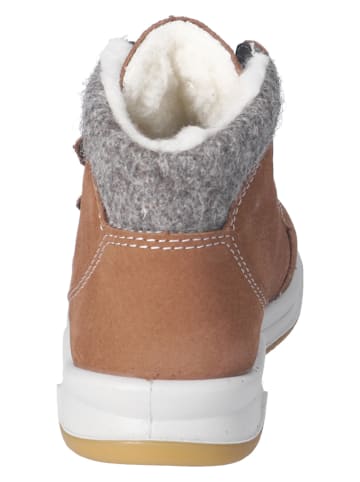 Ricosta Skórzane botki zimowe "Luan" w kolorze jasnobrązowym