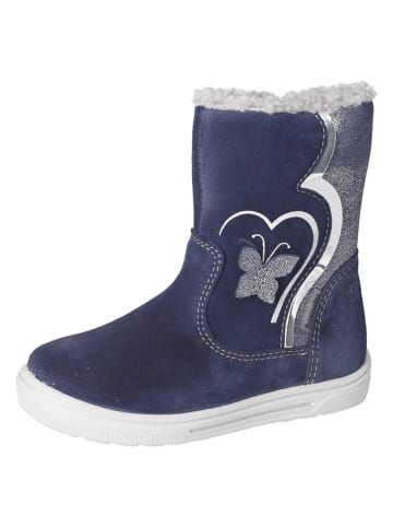 Ricosta Leder-Boots "Merle" in Dunkelblau/ Silber