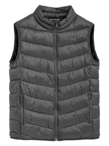 Polo Club Doorgestikte bodywarmer donkergrijs