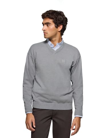Polo Club Pullover in Hellgrau