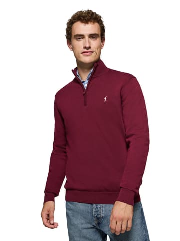 Polo Club Sweter w kolorze bordowym
