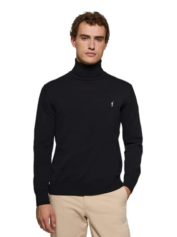 Polo Club Rollkragenpullover in Schwarz