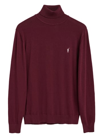 Polo Club Rollkragenpullover in Bordeaux