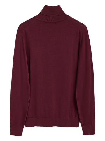 Polo Club Rollkragenpullover in Bordeaux