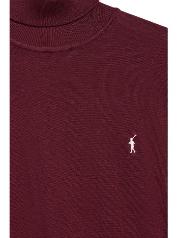 Polo Club Rollkragenpullover in Bordeaux