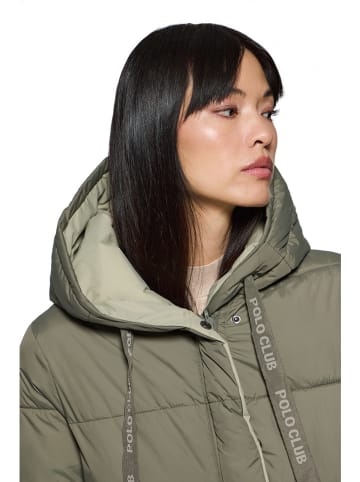 Polo Club Wende-Wintermantel in Khaki