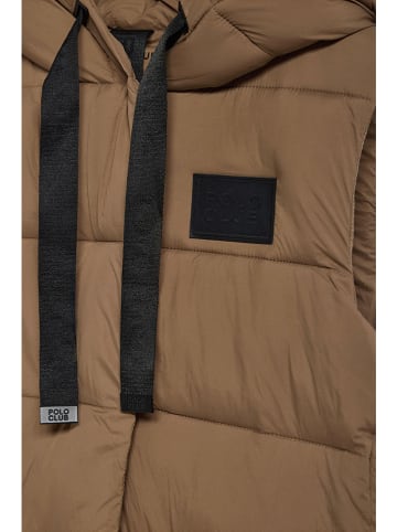 Polo Club Doorgestikte bodywarmer bruin