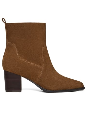 Polo Club Leder-Stiefeletten in Hellbraun