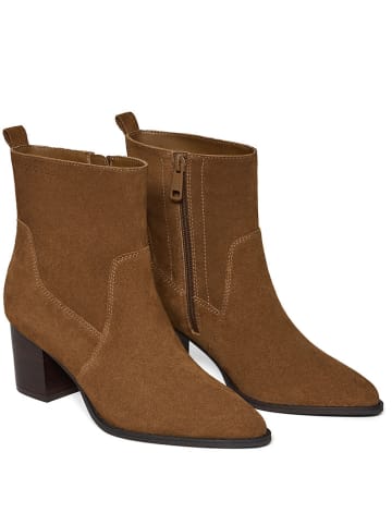 Polo Club Leder-Stiefeletten in Hellbraun