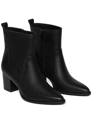 Polo Club Leder-Stiefeletten in Schwarz