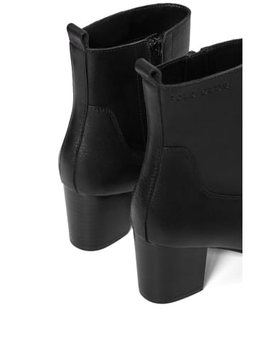 Polo Club Leder-Stiefeletten in Schwarz