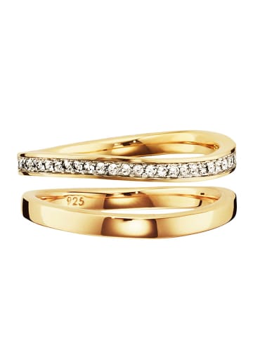 caï Vergold. Ring mit Edelsteinen