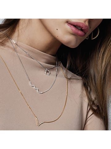 caï Silber-Halskette mit Schmuckelement - (L)60 cm