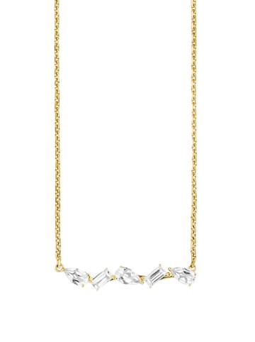 caï Vergold. Halskette mit Edelsteinen - (L)42 cm