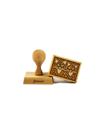 FOLKROLL Teigstempel "Sweet cats" in Natur