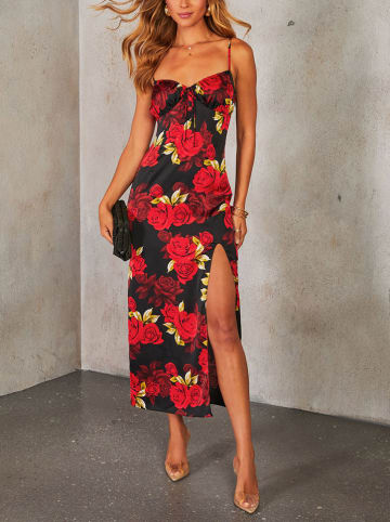 Milan Kiss Jurk rood/zwart