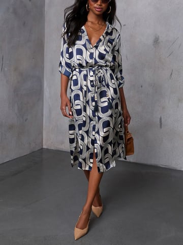 LA Angels Kleid in Dunkelblau/ Weiß