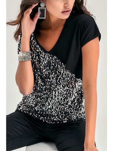 LA Angels Shirt in Schwarz/ Silber
