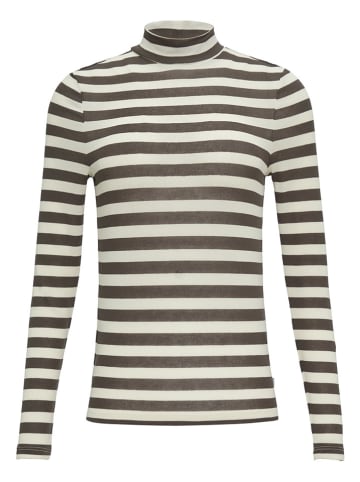 s.Oliver Longsleeve wit/bruin