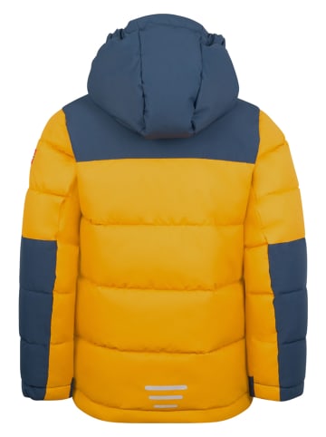 Trollkids Doorgestikte jas "Narvik" geel/donkerblauw