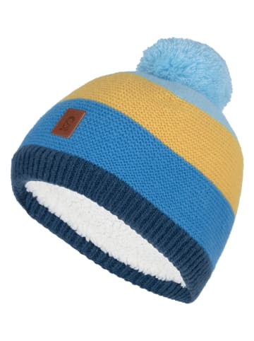 Trollkids Muts "Gryllefjord" blauw/geel