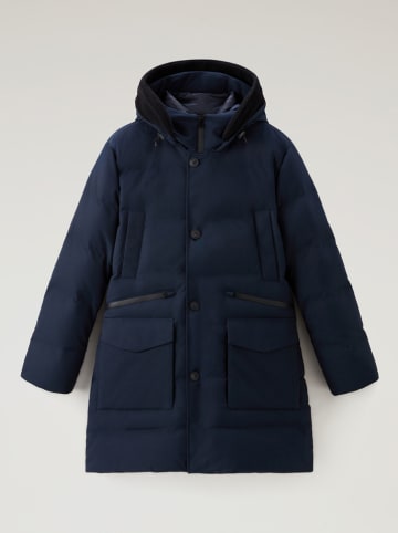 Woolrich Parka puchowa w kolorze granatowym najlepsze wyprzeda e w limango