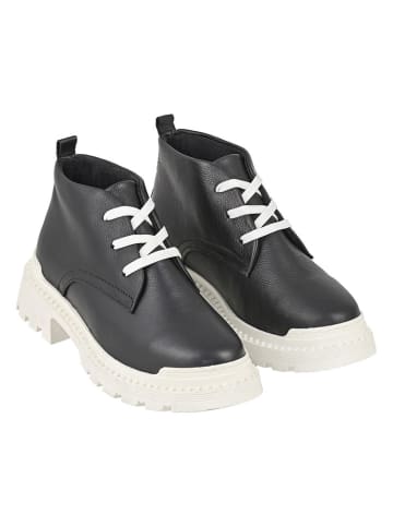Moosefield Leder-Ankle-Boots in Schwarz