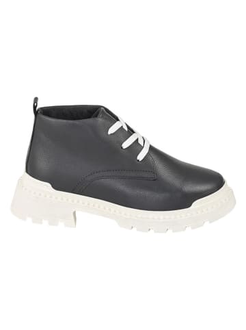 Moosefield Leren enkelboots zwart