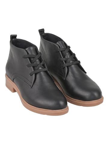 Moosefield Leren enkelboots zwart