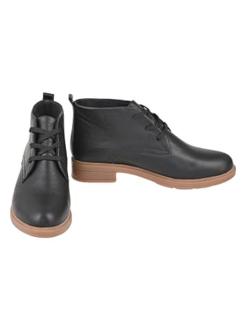 Moosefield Leren enkelboots zwart