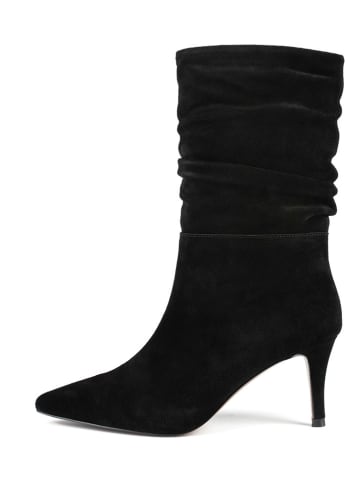 loft37 Leder-Stiefeletten "Charming Elf" in Schwarz