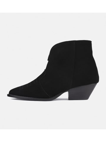 loft37 Leder-Ankle-Boots in Schwarz