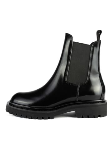 loft37 Leder-Chelsea-Boots "Dark Wanderer" in Schwarz