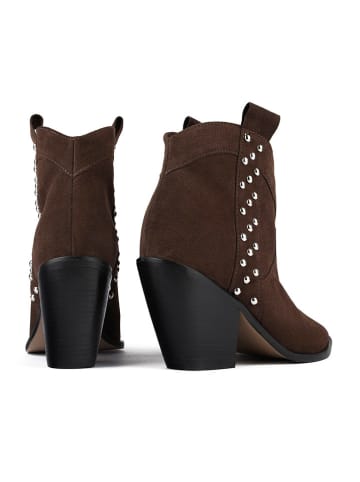 loft37 Leder-Stiefeletten "Electric Feel" in Braun