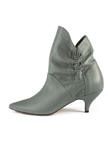loft37 Leren enkellaarzen "Make Me Like You" grijs